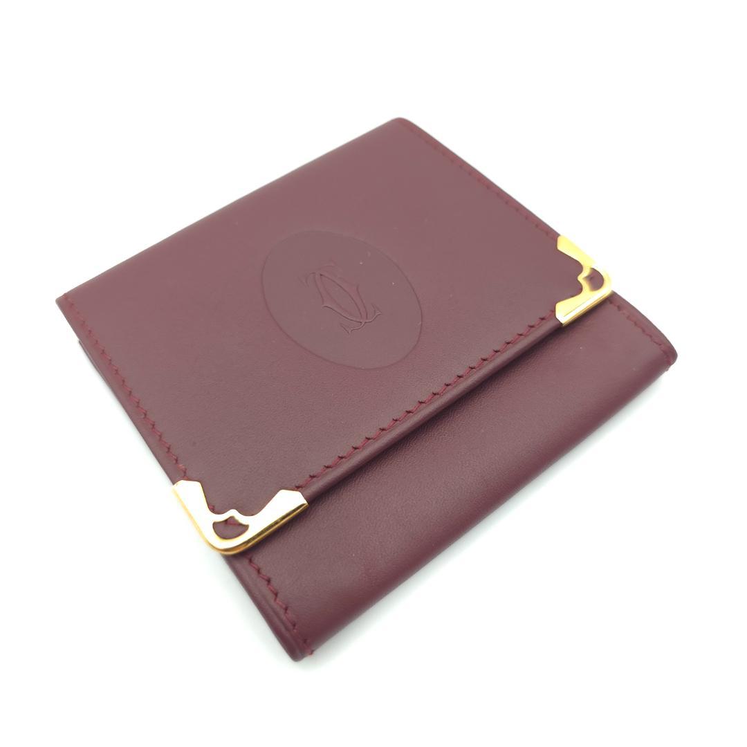 未使用 Cartierカルティエ マストライン C2ロゴ ケース 小銭入れ