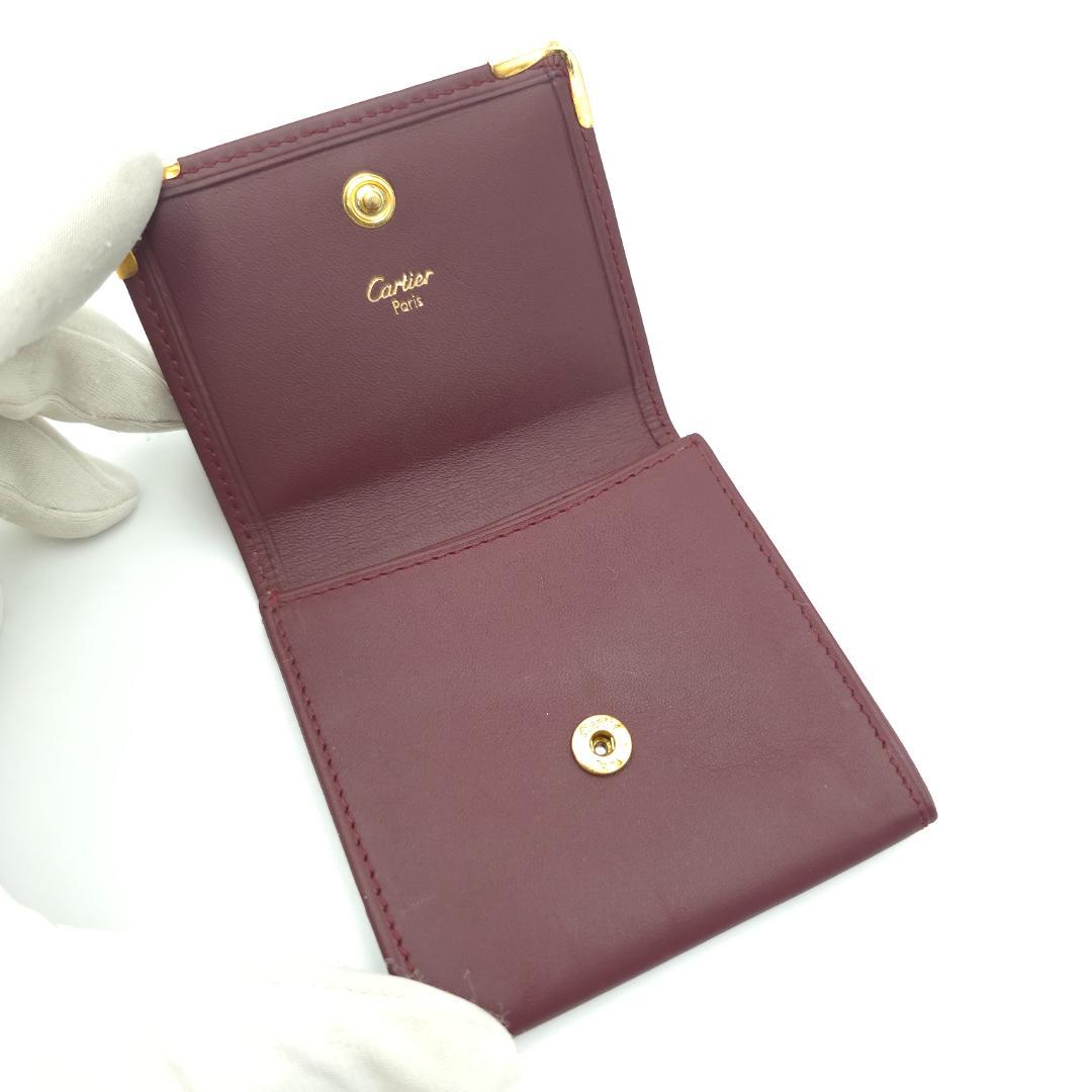 未使用 Cartierカルティエ マストライン C2ロゴ ケース 小銭入れ