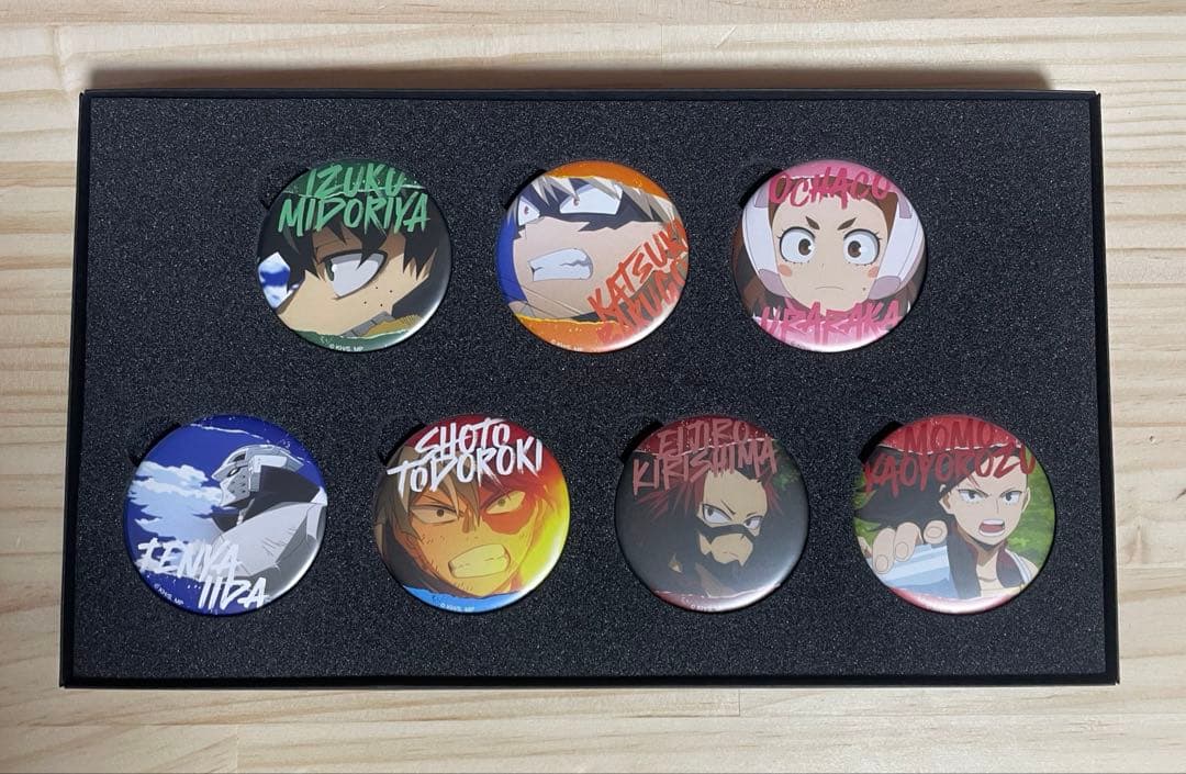 ヒロアカ マット 缶バッジセット