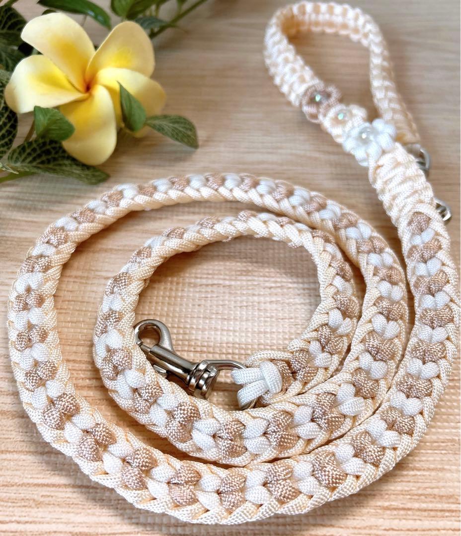 パラコードリードカフェリードダブルハート編みNo.124