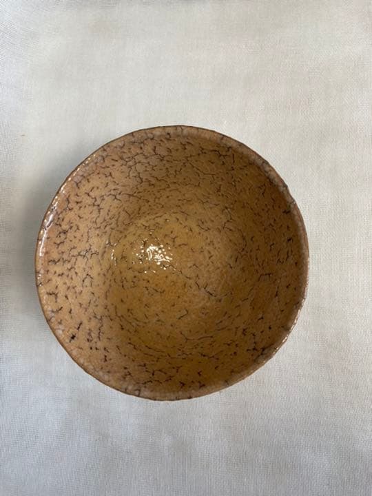 梅田陶楽／鬼萩焼茶碗／X9