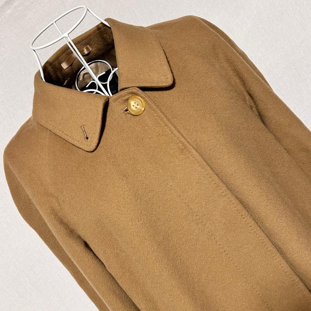 バーバリー ロングコート カシミヤ ウール バルマカンコート