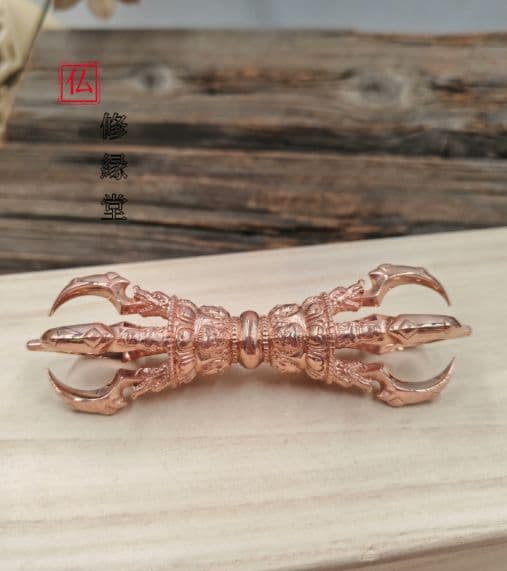 【修縁堂】青銅 中実鋳造 金剛杵 密教法具 真言宗 法器