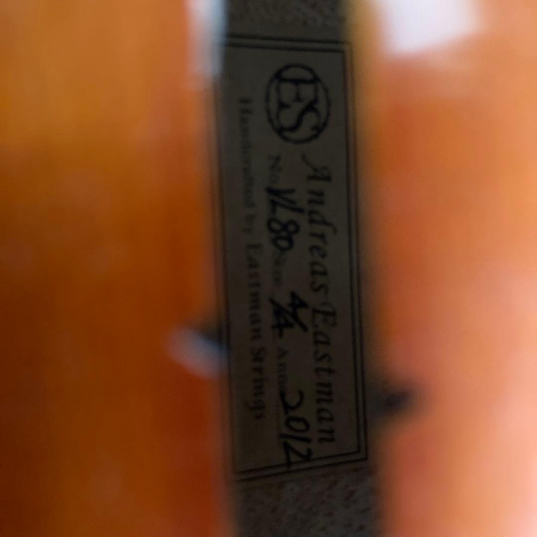 EASTMAN バイオリン　VL80 4/4 2012年製　肩当て付き