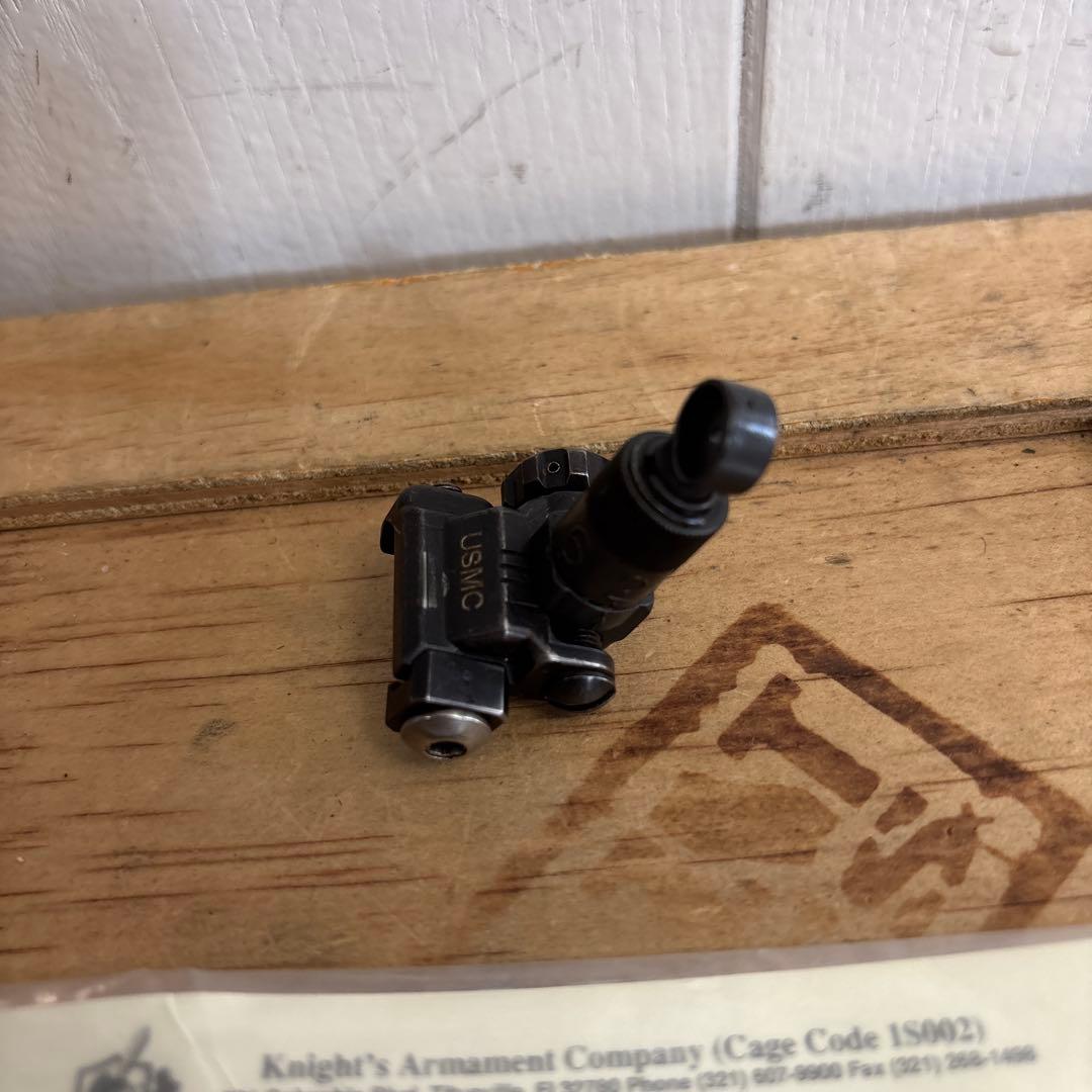 初期型　未使用　米軍実物　KNIGHTS リアサイイト 600 METER ⑩