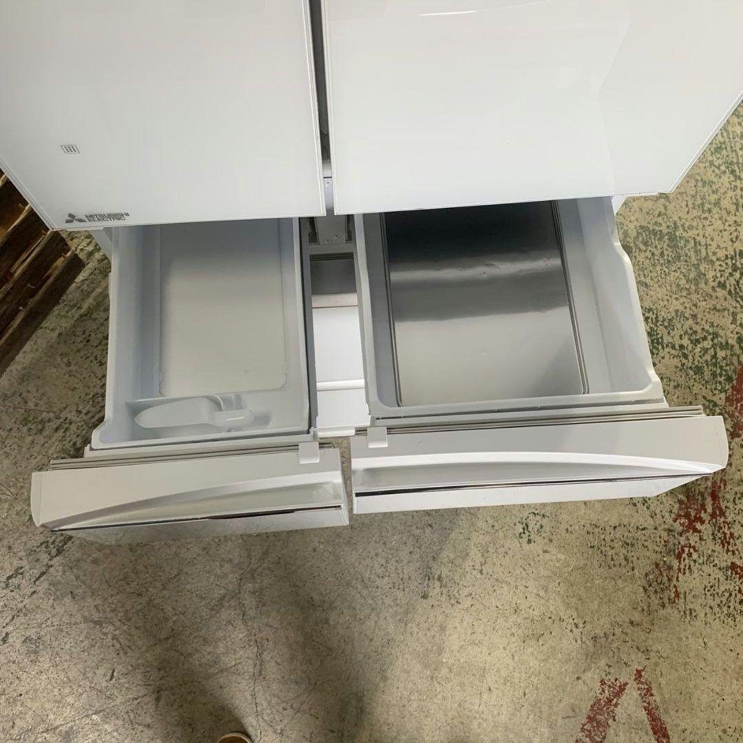 J564 フレンチドア冷蔵庫 三菱 455L 2019年製 ガラストップ