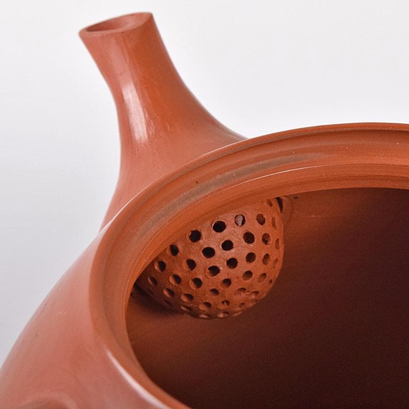 煎茶道具 佐渡無名異焼 丸山金水造 朱泥 茶器揃 共箱 M