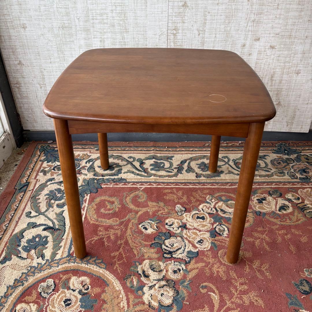 昭和レトロ カリモク 木製ダイニングテーブル 正方形 ビンテージ ヴィンテージ