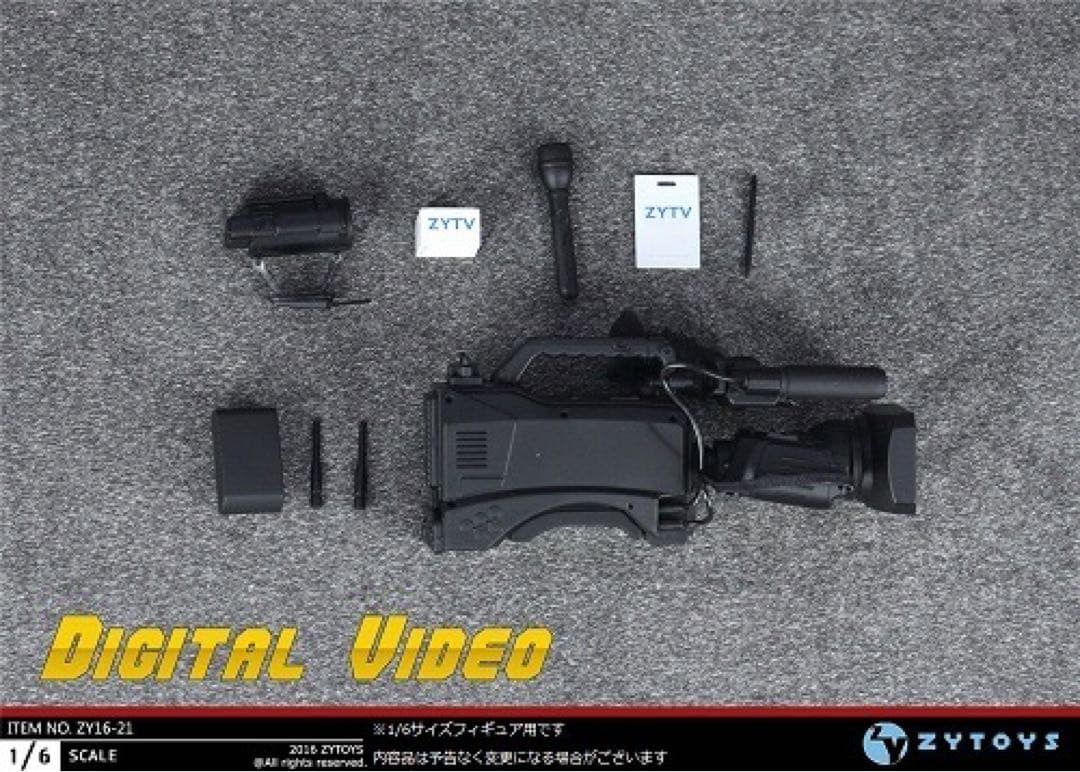 ZY-TOYS 1/6フィギュア用 TVカメラミニチュアセット ZY16-21
