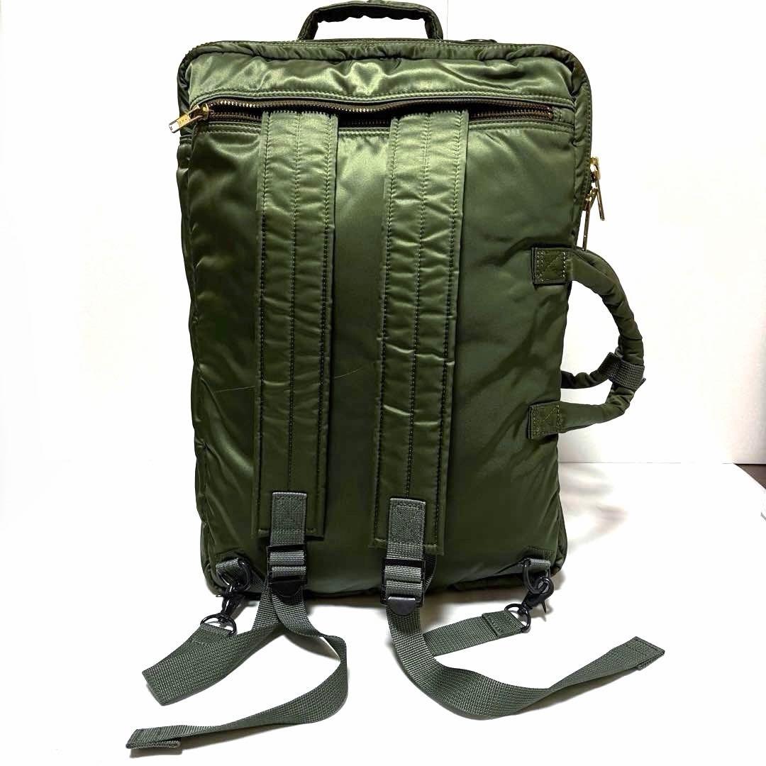 極美品✨希少 ポーター タンカー ビジネスバッグ3way 2層式 A4可 セージ