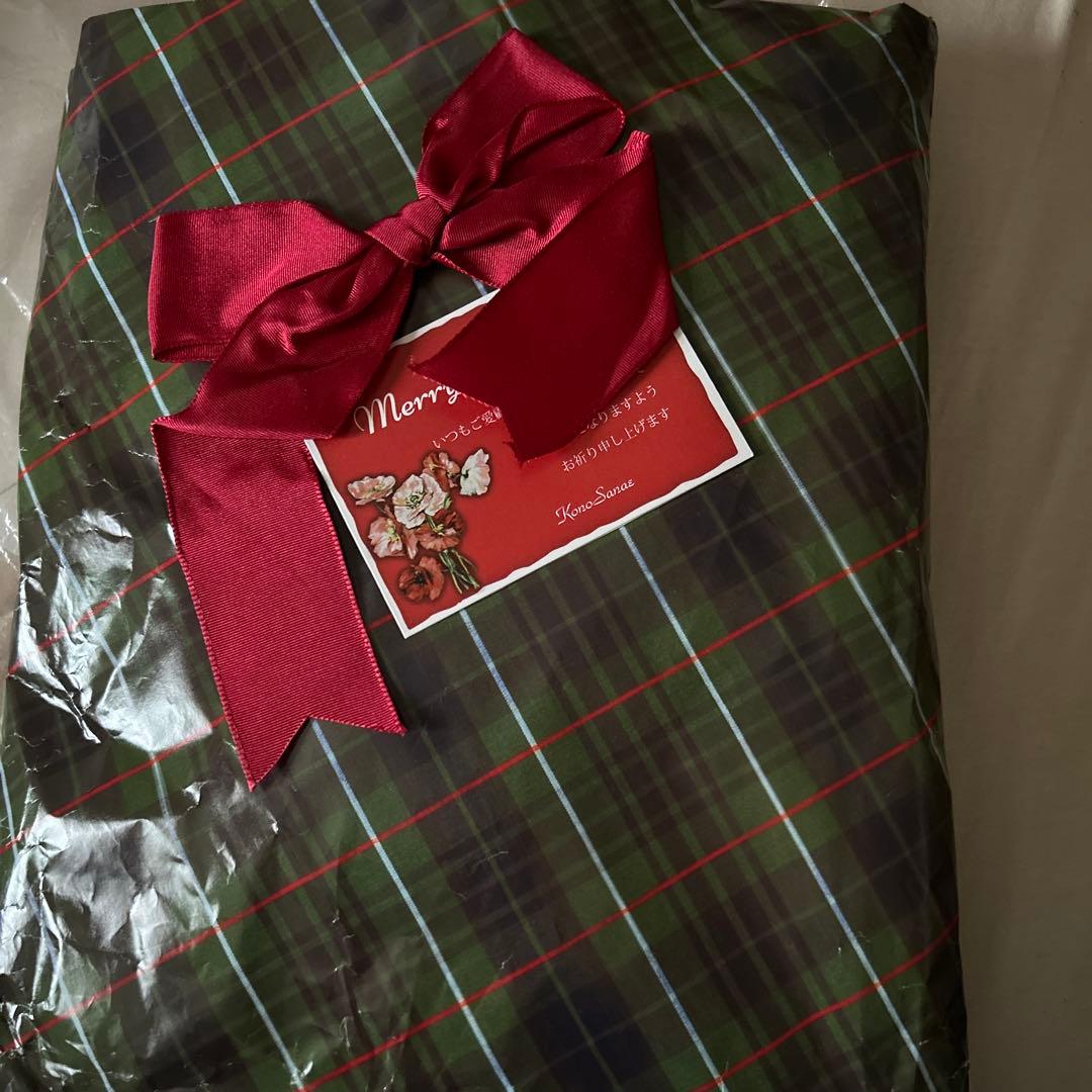 こうの早苗　2020年　クリスマス限定キット ドット柄のサブバッグキット