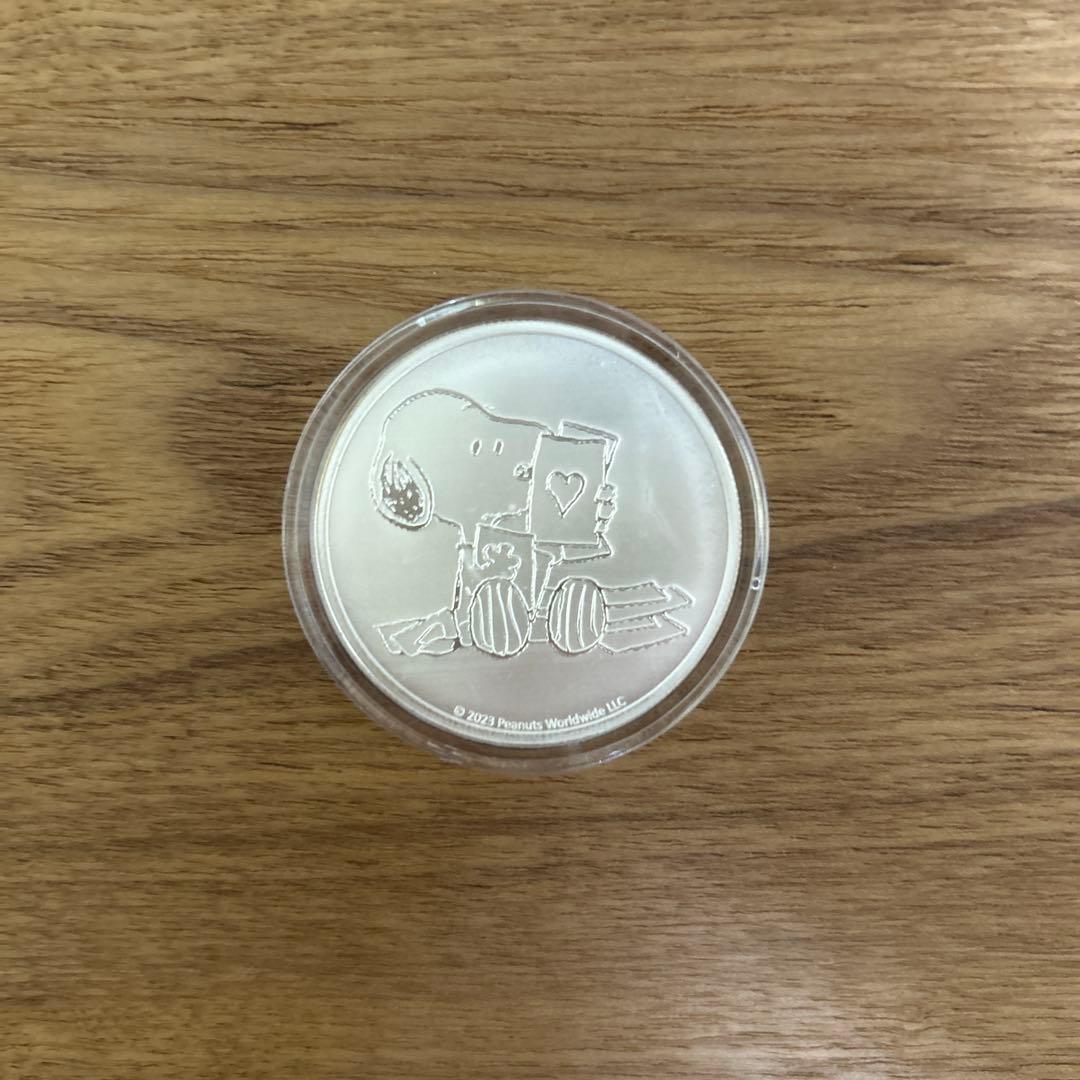 純銀メダル　スヌーピー　バレンタイン　1オンス 純銀メダル スヌーピー バレンタイン 1オンス スヌーピー 銀貨の通販