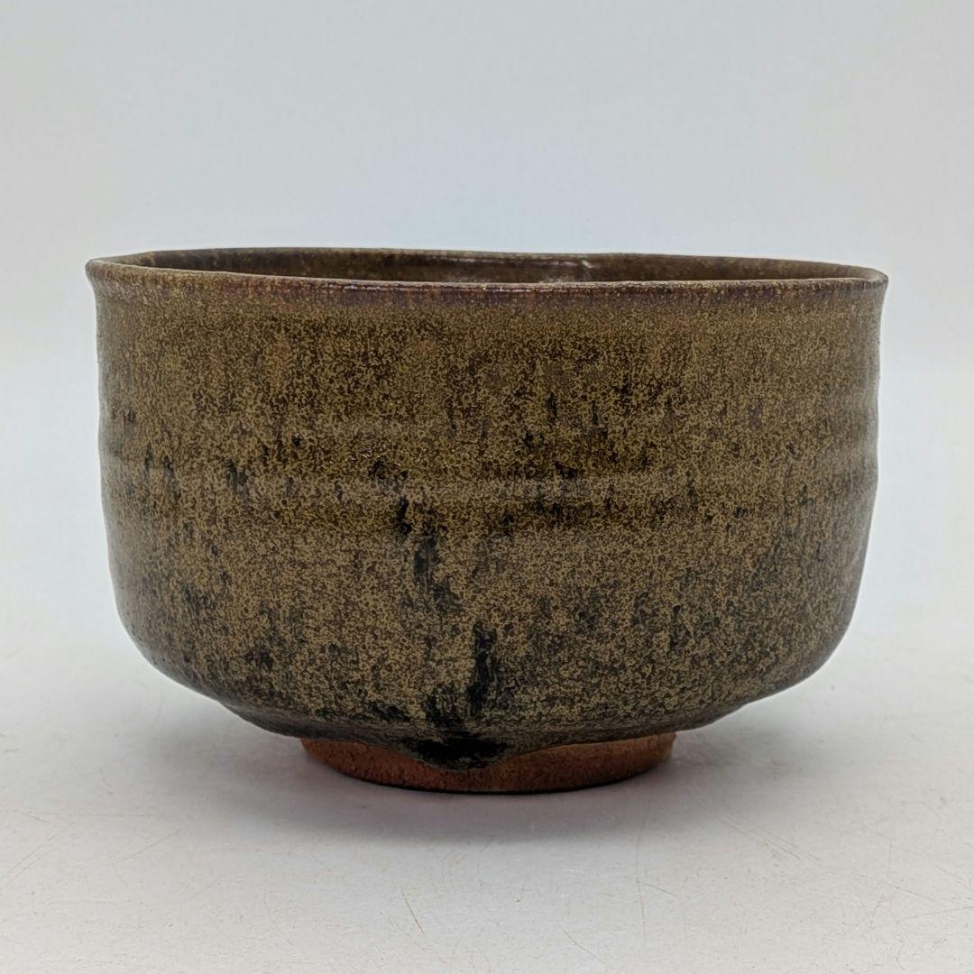 日展評議員 谷口良三 黄泑茶盌 共箱共布栞 抹茶碗 抹茶茶碗 茶道具 茶器 京焼