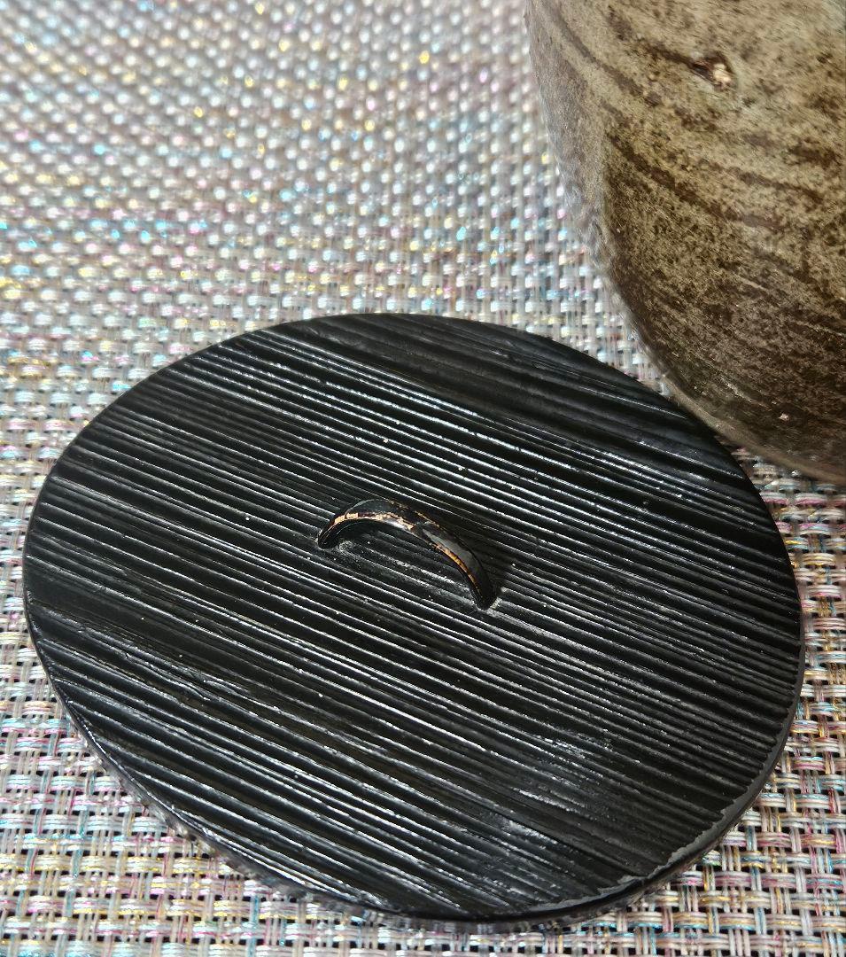 遠州七窯 江戸時代 古高取 高取焼 窯変 水指 木製蓋 江戸