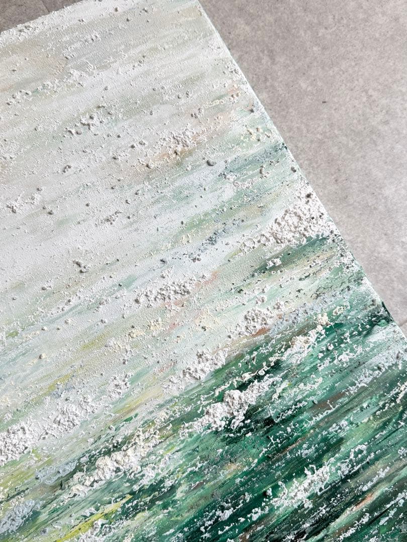 キグルミん様アクリル画テクスチャーアートno.106抽象画キャンバス