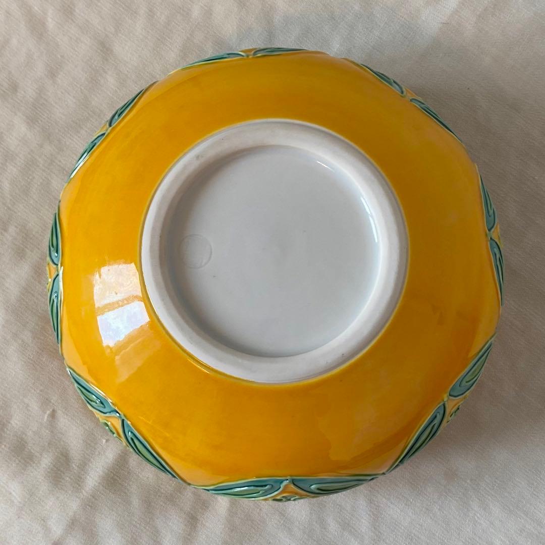 茶道具【台子皆具】 手塚祥堂造 交趾焼 黄交趾 水指 杓立 建水 蓋置 共