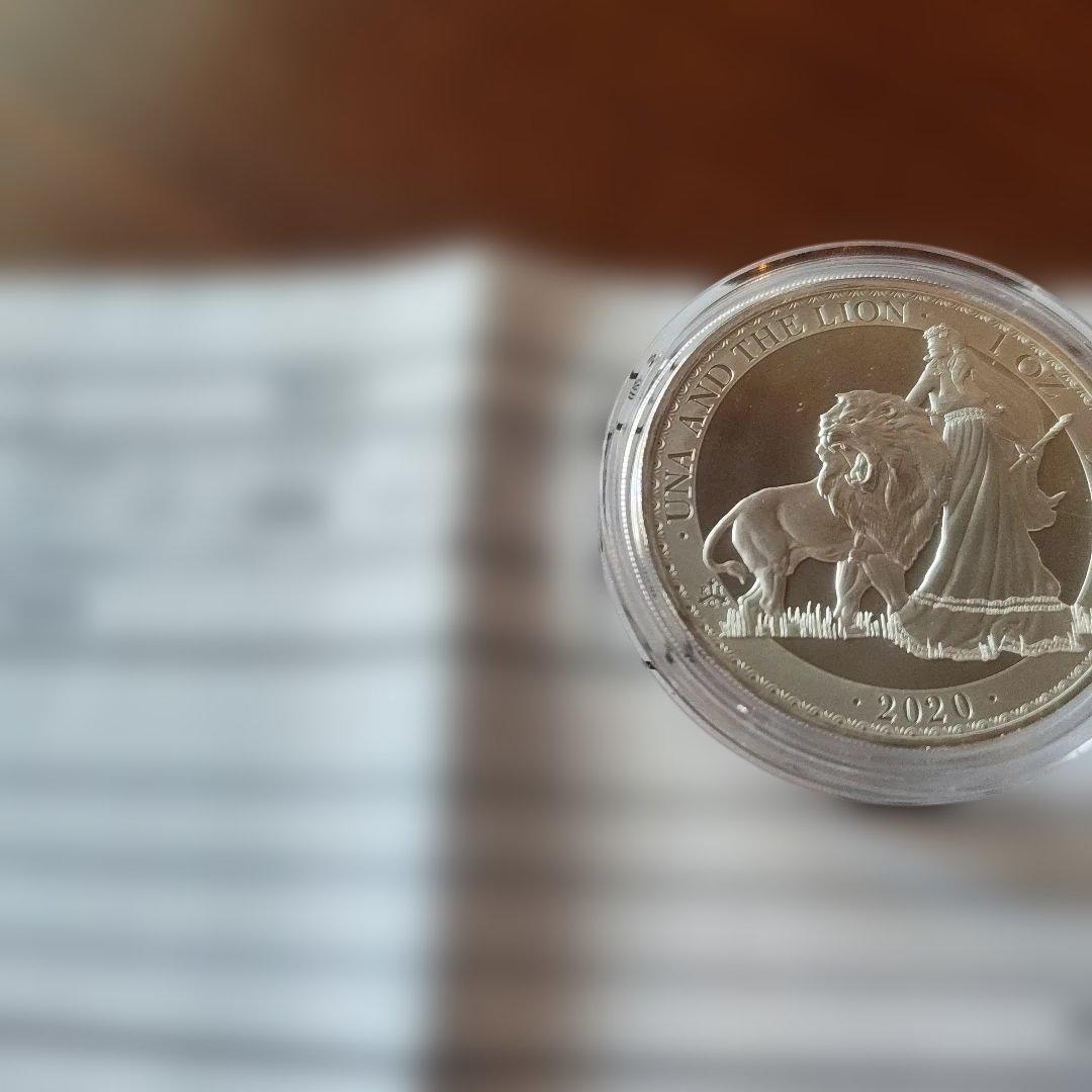 2020年 イギリス セントヘレナ ウナとライオン1ポンド銀貨 - メルカリ