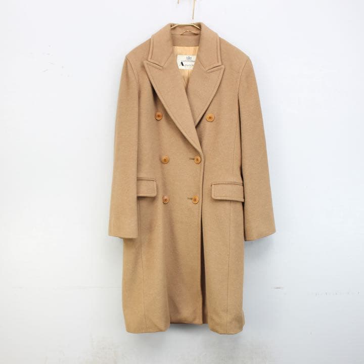 Aquascutumアクアスキュータムアンゴラカシミヤ混ウールチェスターコート