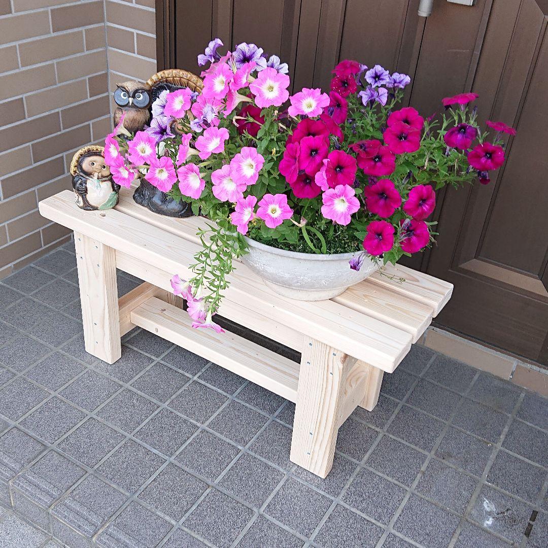 ベンチ 木製 90cmタイプ 丈夫 多目的 踏み台 椅子 スツール 屋外用