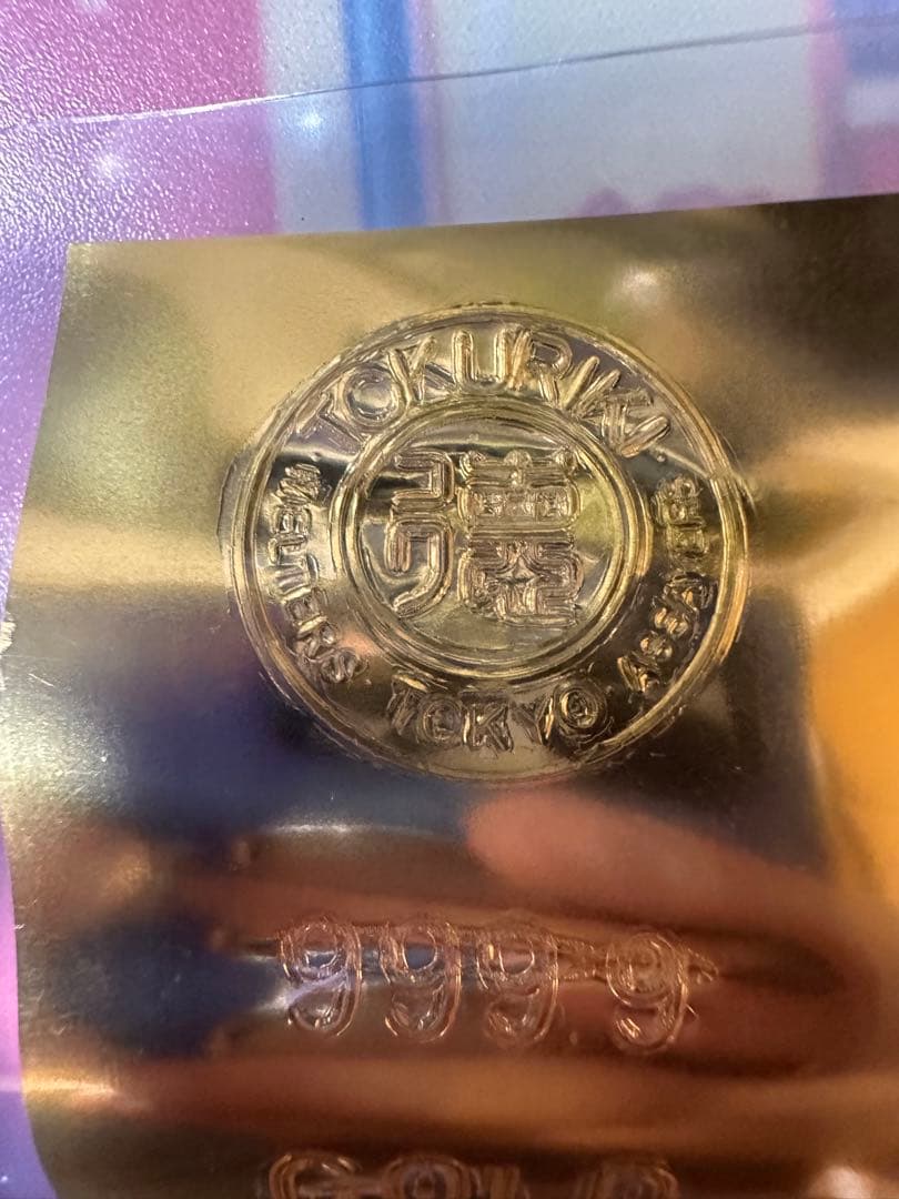 徳力 純金カード 24k 1g ラミネート入り※難あり