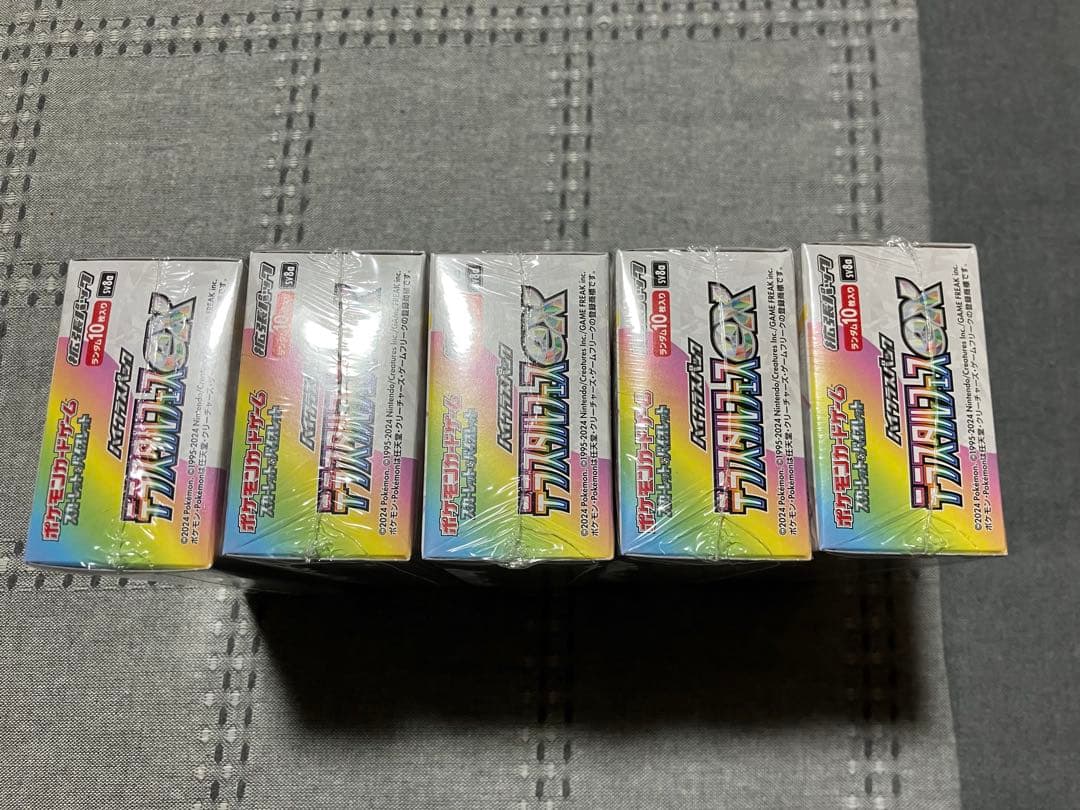 ポケモンカードゲーム テラスタルフェスex シュリンク付き　5BOX