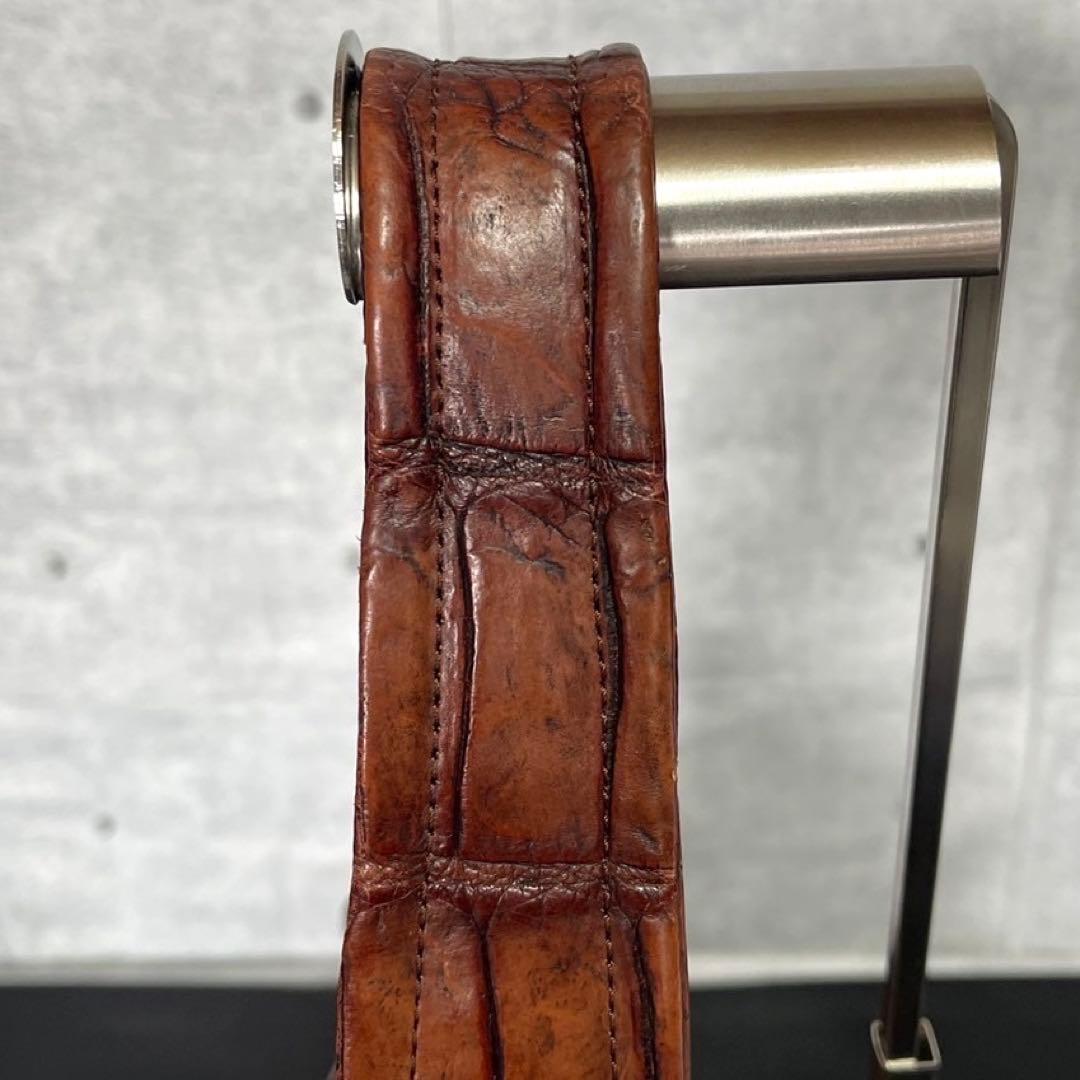 専用品BEAUGRAND ボーグラン クロコダイル ブラウン ショルダーバッグ