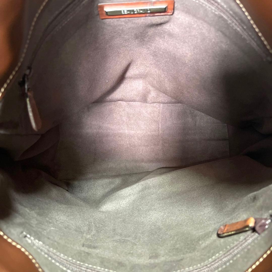 専用品BEAUGRAND ボーグラン クロコダイル ブラウン ショルダーバッグ