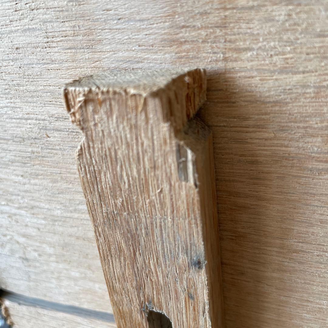 ビンテージ　ドロップリーフラウンドダイニングテーブル　 剥離