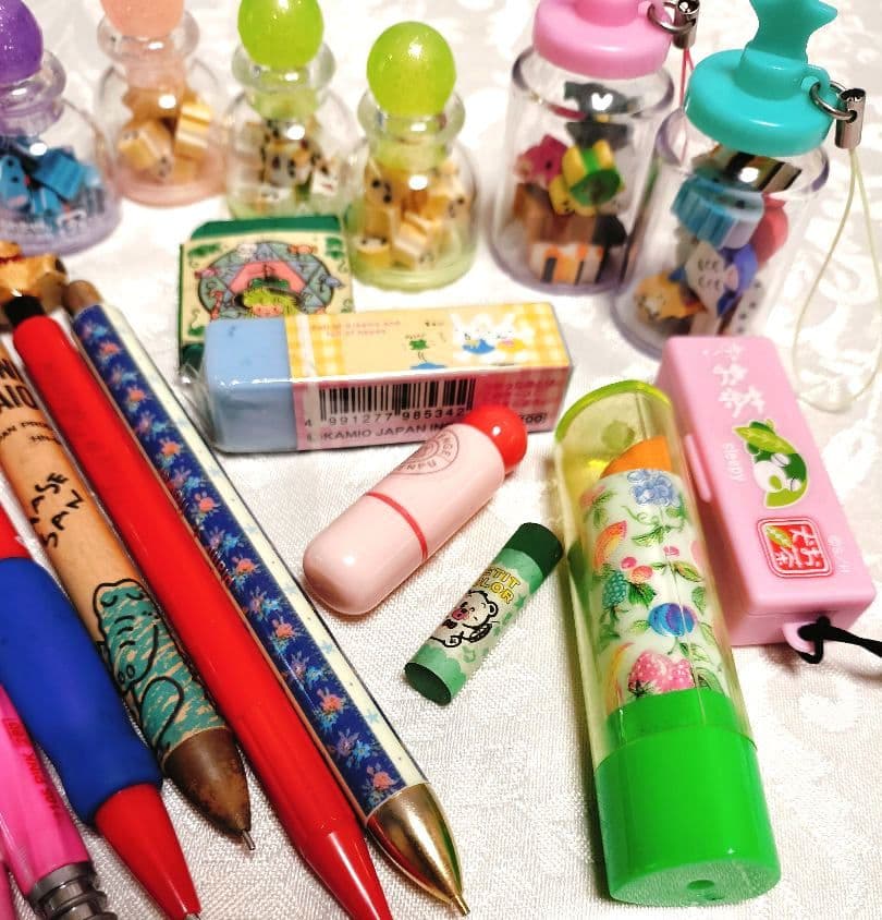 平成レトロ ファンシー 文房具 ロケット鉛筆 消しゴム 付箋 シャーペン