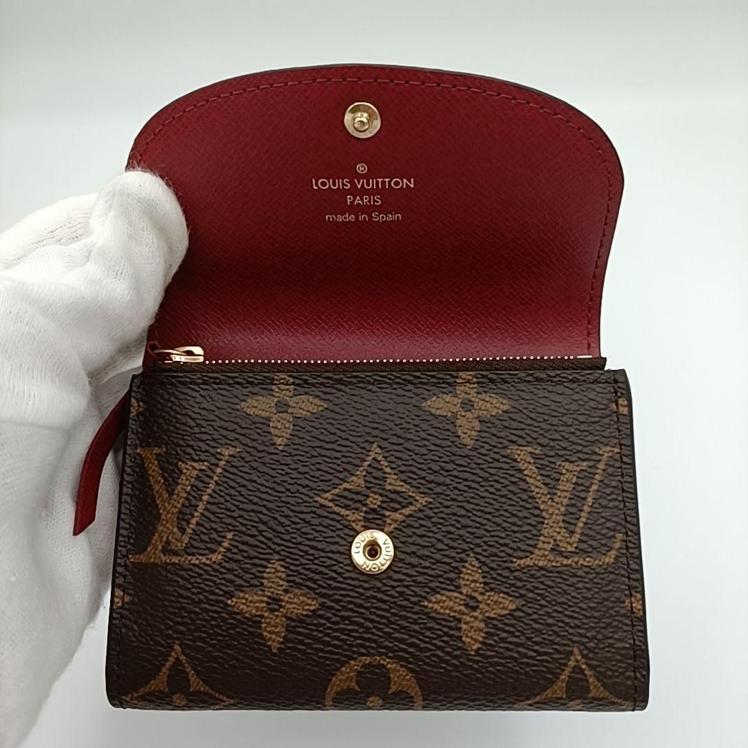 ルイヴィトン モノグラム ポルト モネ ロザリ　フューシャ　ケース　IC