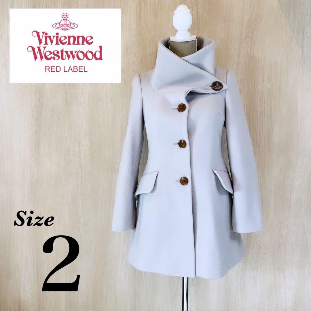 Vivienne Westwood アシンメトリー 変形襟 ロングコート オーブ - メルカリ