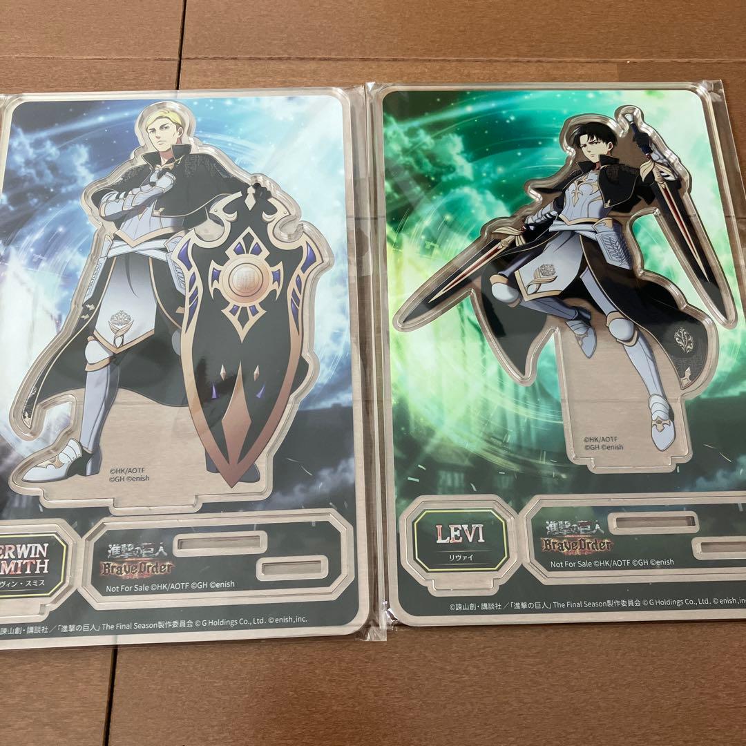 ブレオダ 閃撃騎士エルヴィン、リヴァイ アクスタセット ブレオダ 進撃