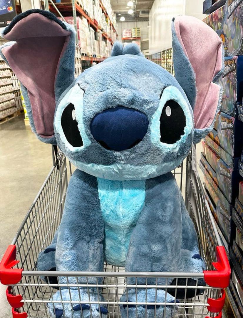 スティッチ コストコ 特大ぬいぐるみ ブランケット入り