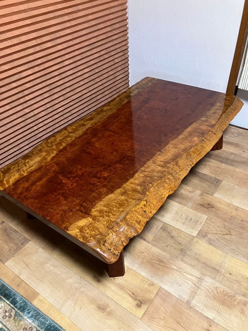 ブビンガ 1枚板 座卓 希少！