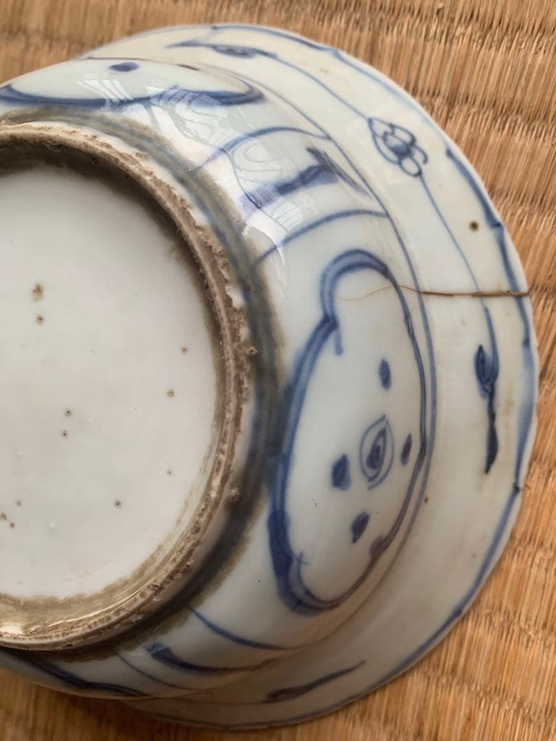 中国明時代染付お茶碗