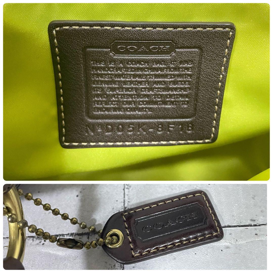 希少　COACH コーチ　ツイード×レザー ショルダーバッグ ワンショルダー