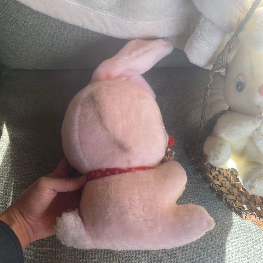 昭和レトロ　ビンテージ　サンエートイ　SAN-EI TOYS うさぎ　ぬいぐるみ