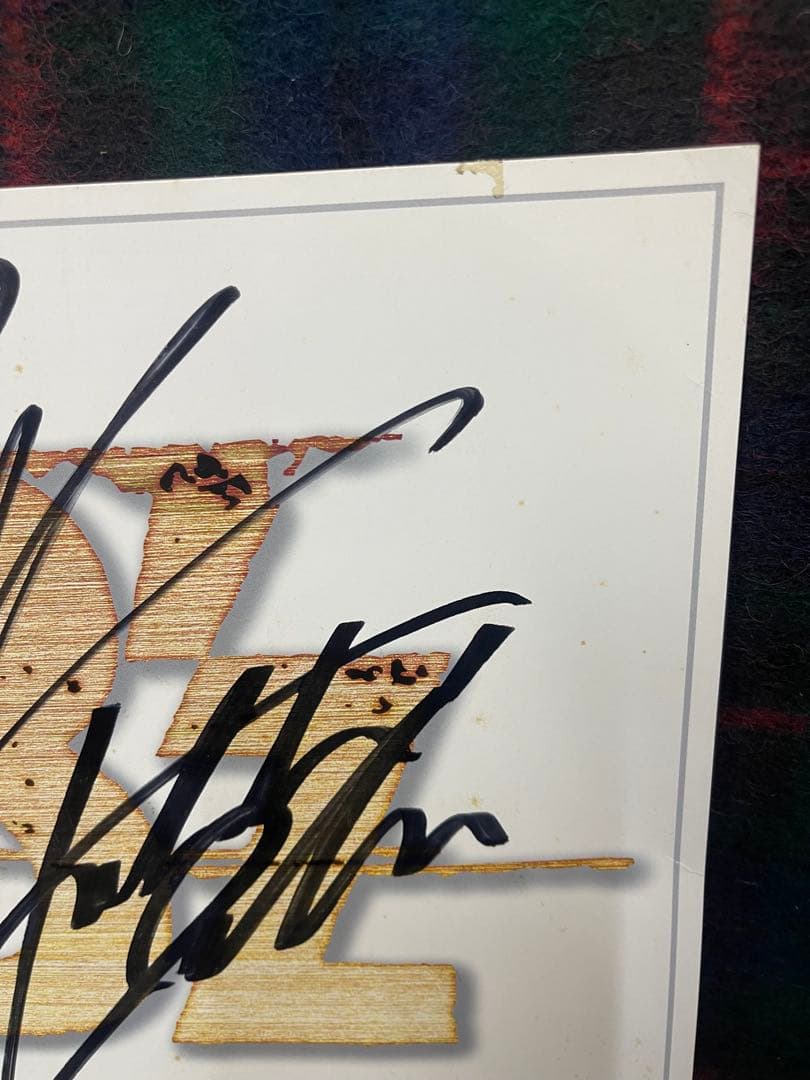 B'z SURVIVEツアー限定サイン色紙 希少 汚れあり 直筆サイン色紙 色紙