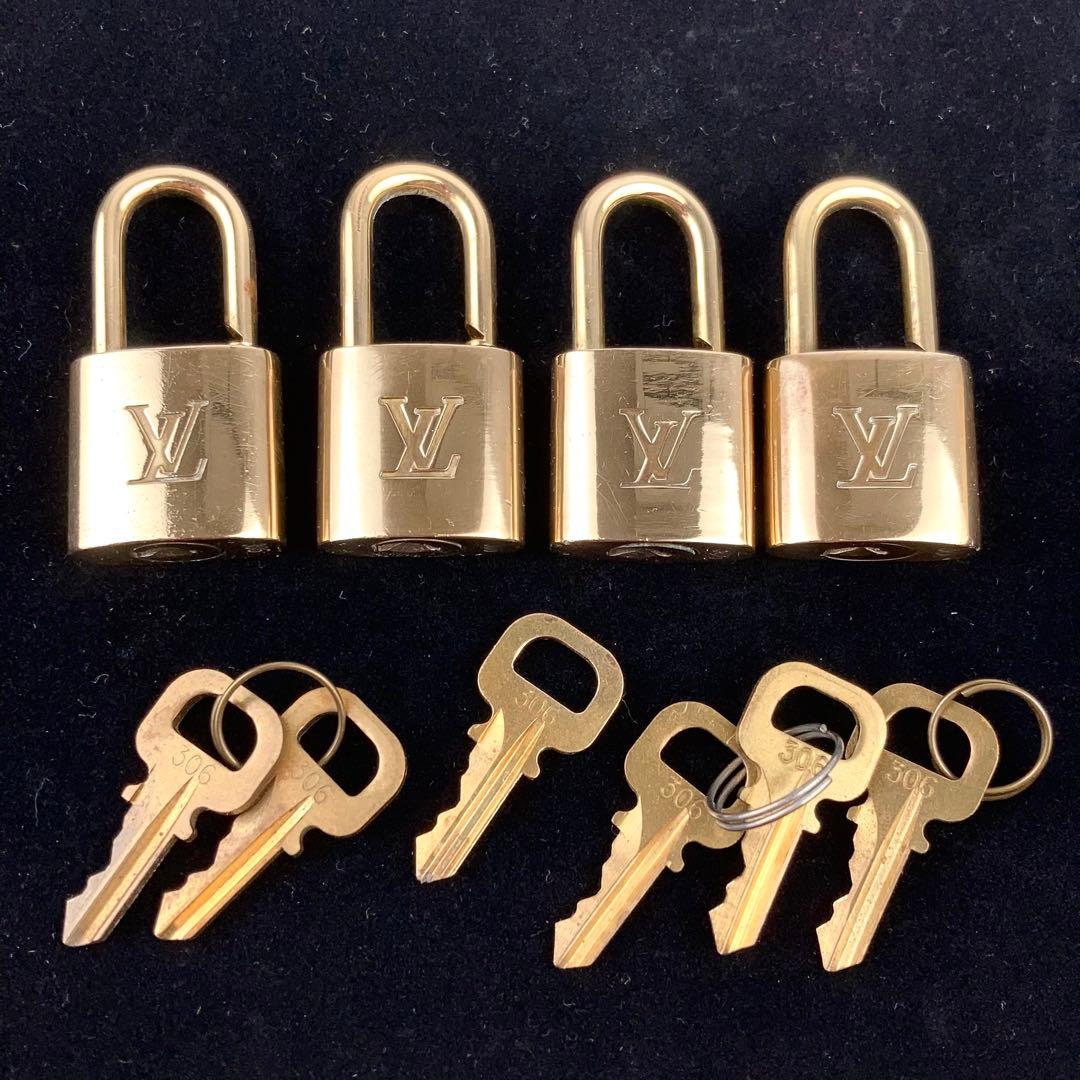 ルイヴィトン パドロック No.306のみ 4個まとめて 南京錠 カデナ