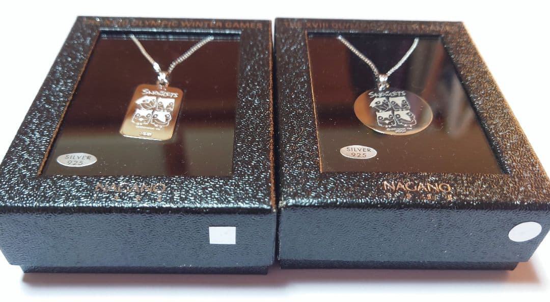 長野オリンピック 1998 グッズ シルバー925ネックレス 2個セット