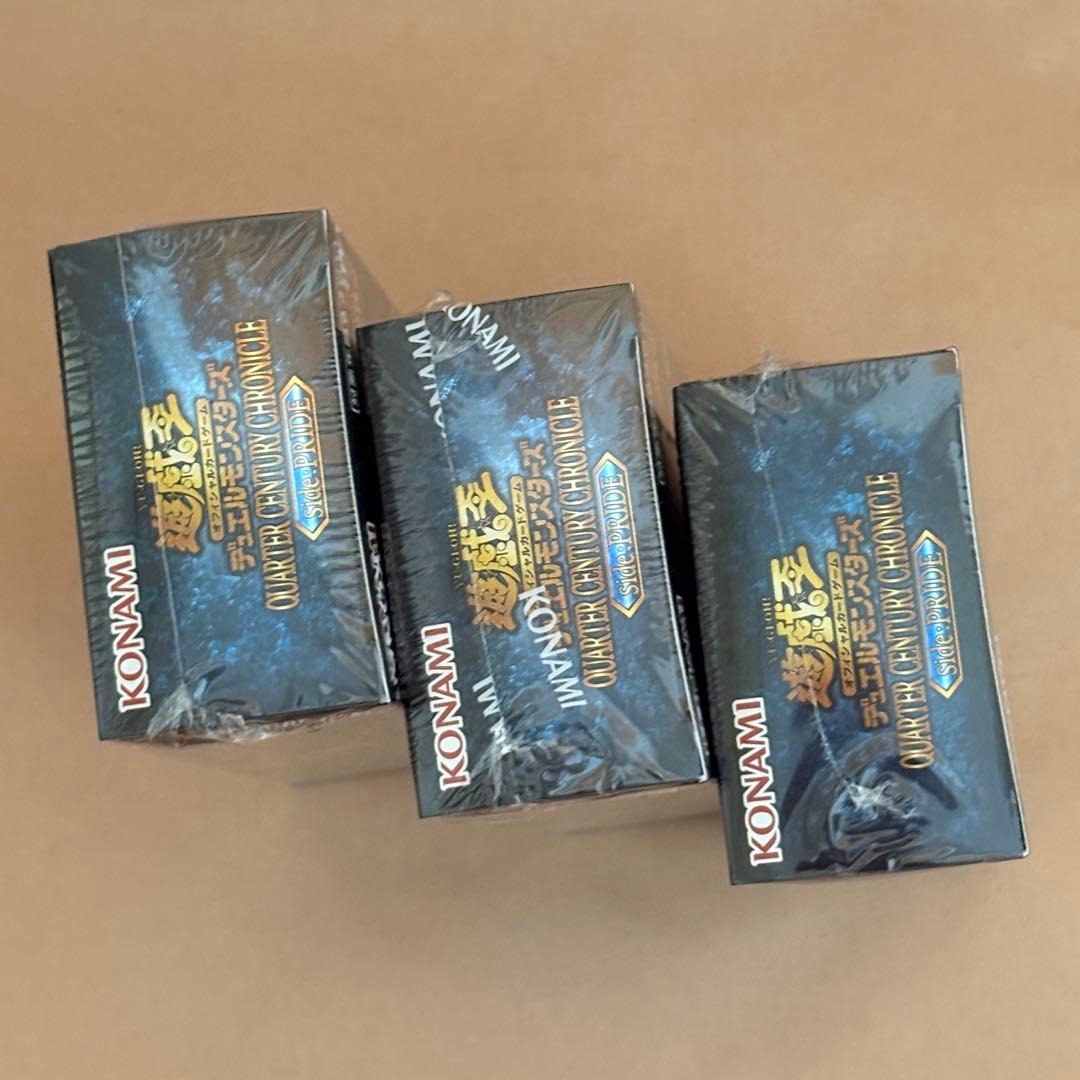 遊戯王OCG デュエルモンスターズ QUARTER CENTURY CHRONICLE SidePRIDE 3BOX
