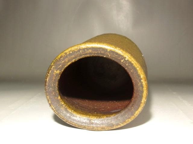 人間国宝 藤原雄 花入 鵬雲斎花押の逸品 s259