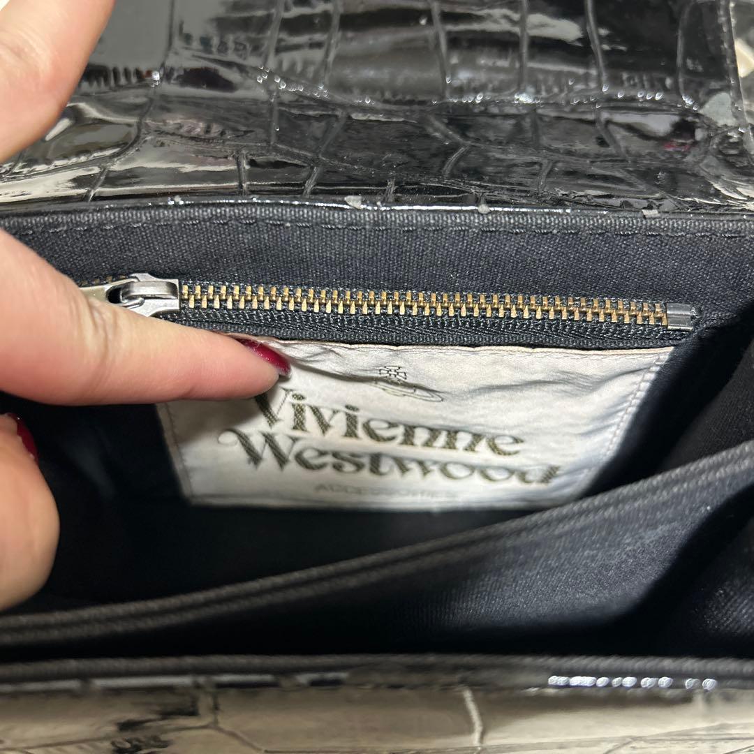 廃盤 ヴィヴィアンウエストウッド 黒 クロコ型 ショルダーバッグ y2k