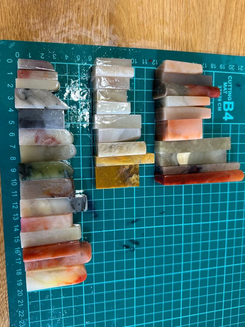 ラオス石 印材 印石 篆刻 書道 落款 35点セット - メルカリ