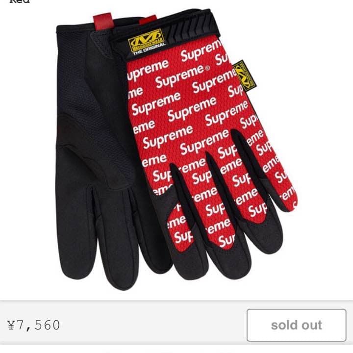 supreme 2017ss work gloves mサイズ Supreme 25ss Aphex Twin