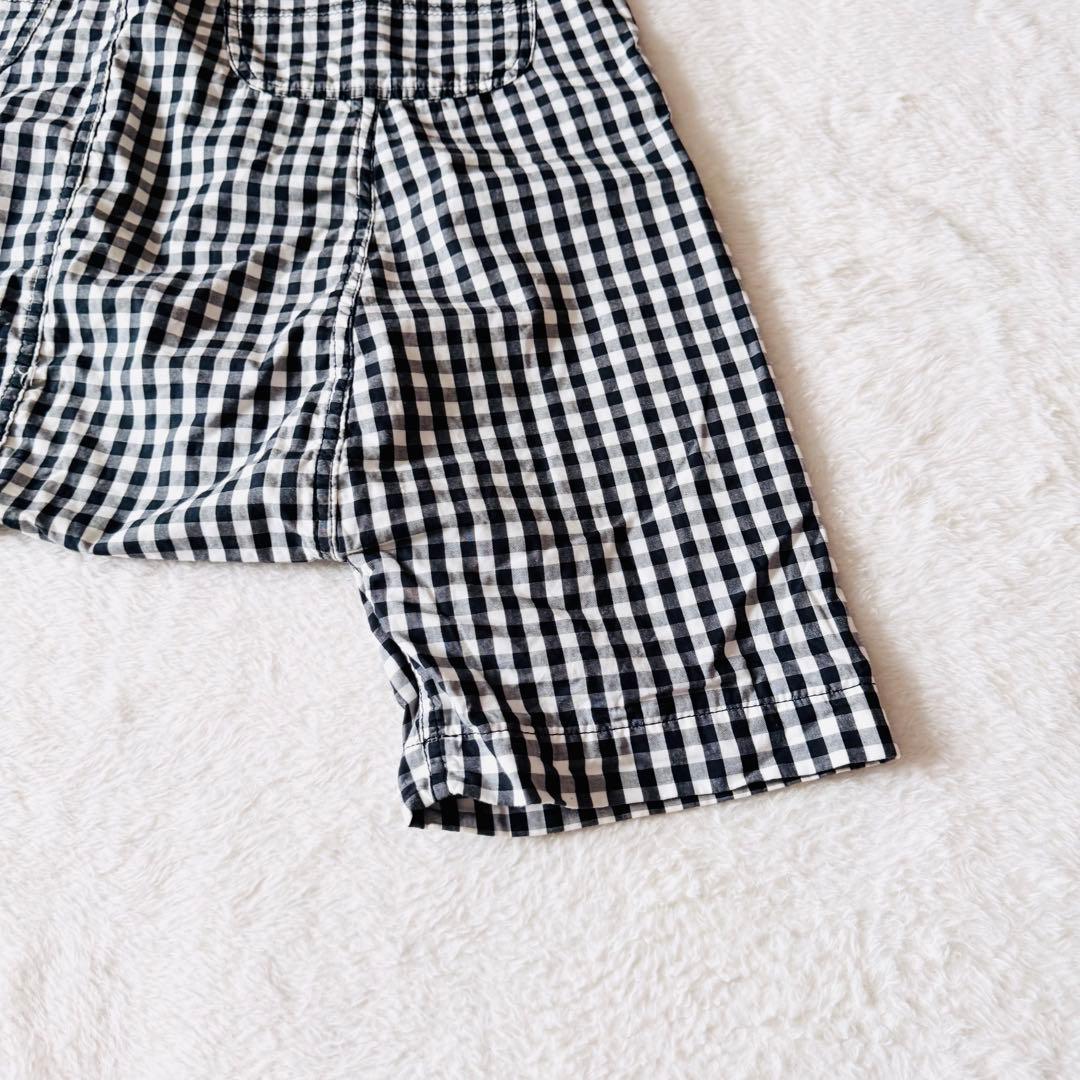 【AD2008】 ブラックコムデギャルソン サルエルパンツ ギンガムチェック S