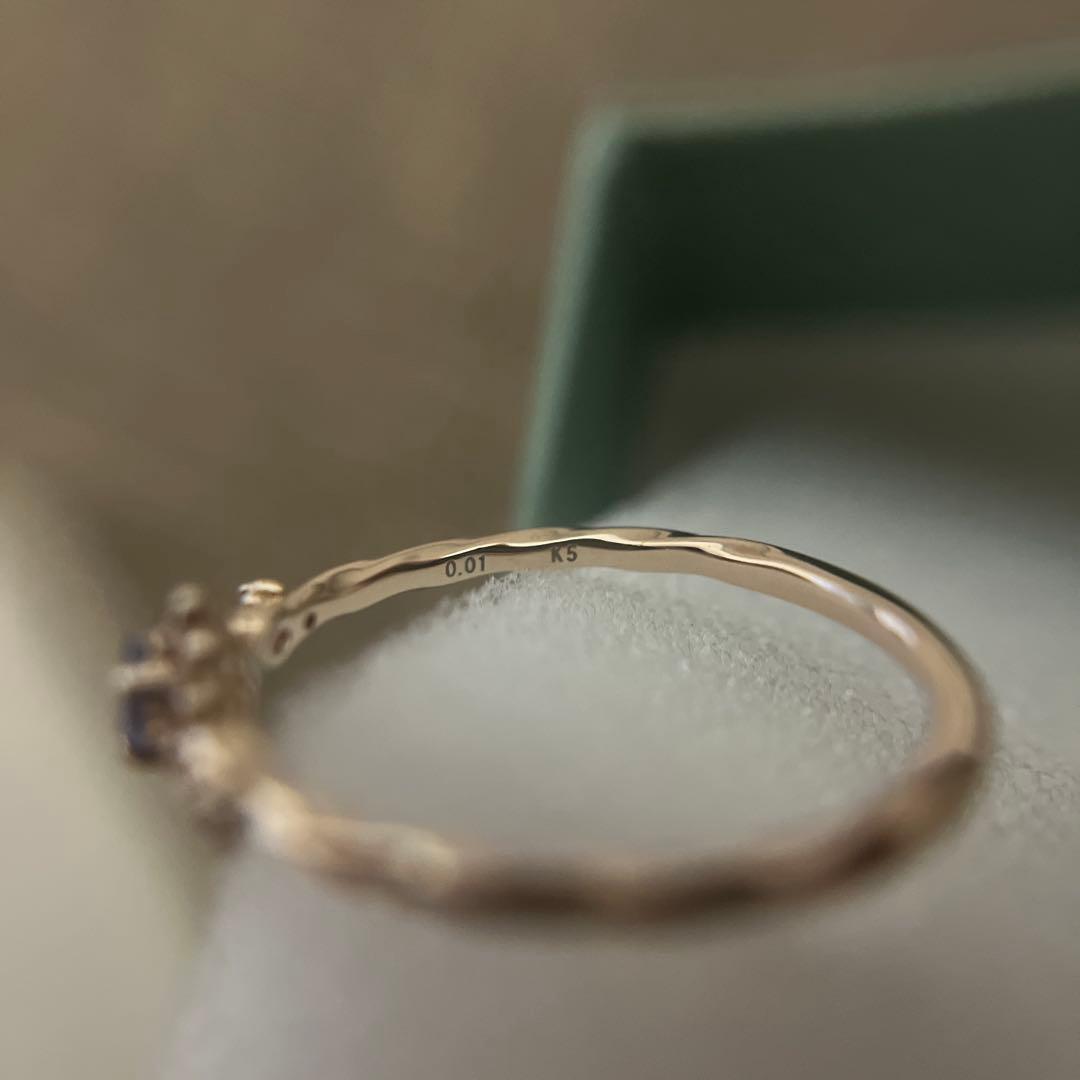 ノジェス　K5タンザナイトリング　13号　ダイヤモンド