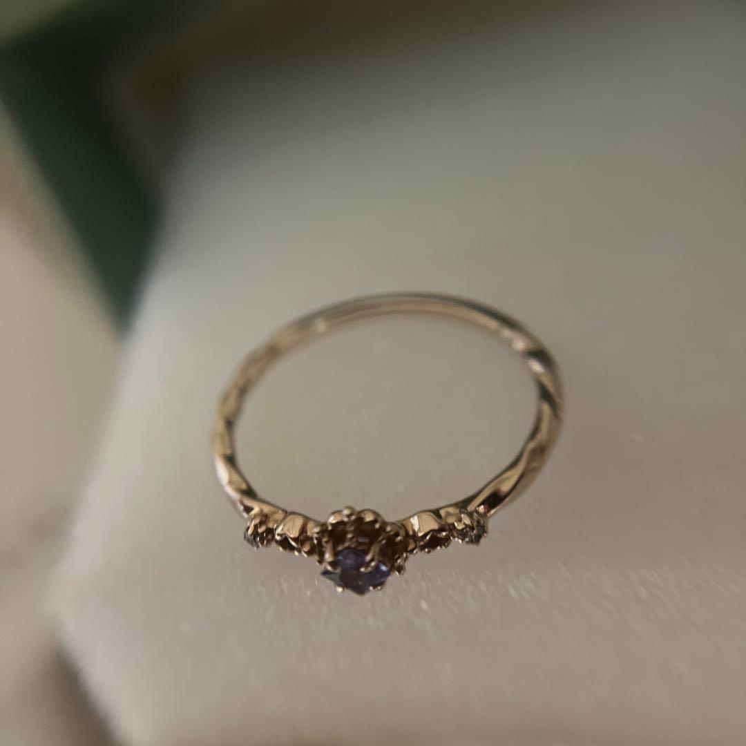 ノジェス　K5タンザナイトリング　13号　ダイヤモンド