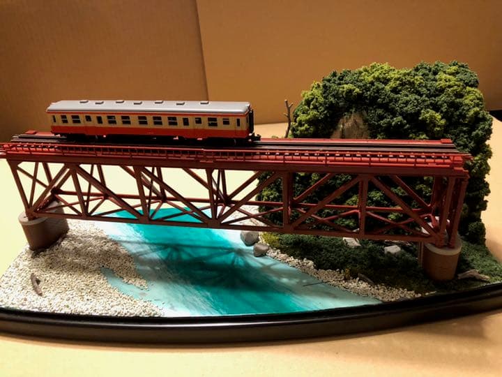 Nゲージ ジオラマ、TOMIX 上路式単線トラス鉄橋