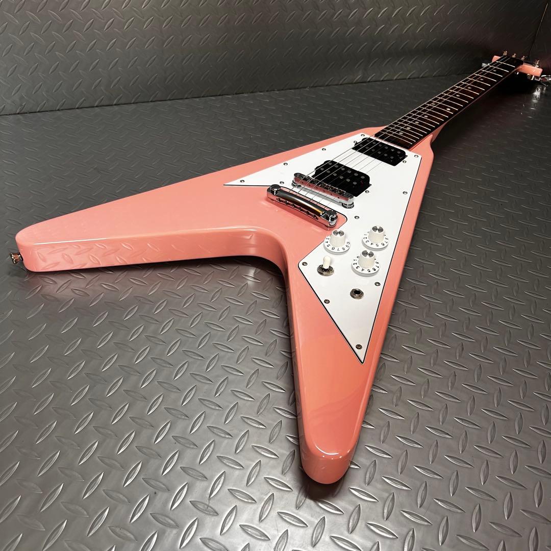 Playtech フライングV FV430 エレキギター ピンク 初心者 女子